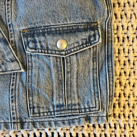 NWT Blank NYC Moon River Paper Bag Denim Mini Skirt - Picture 7 of 13